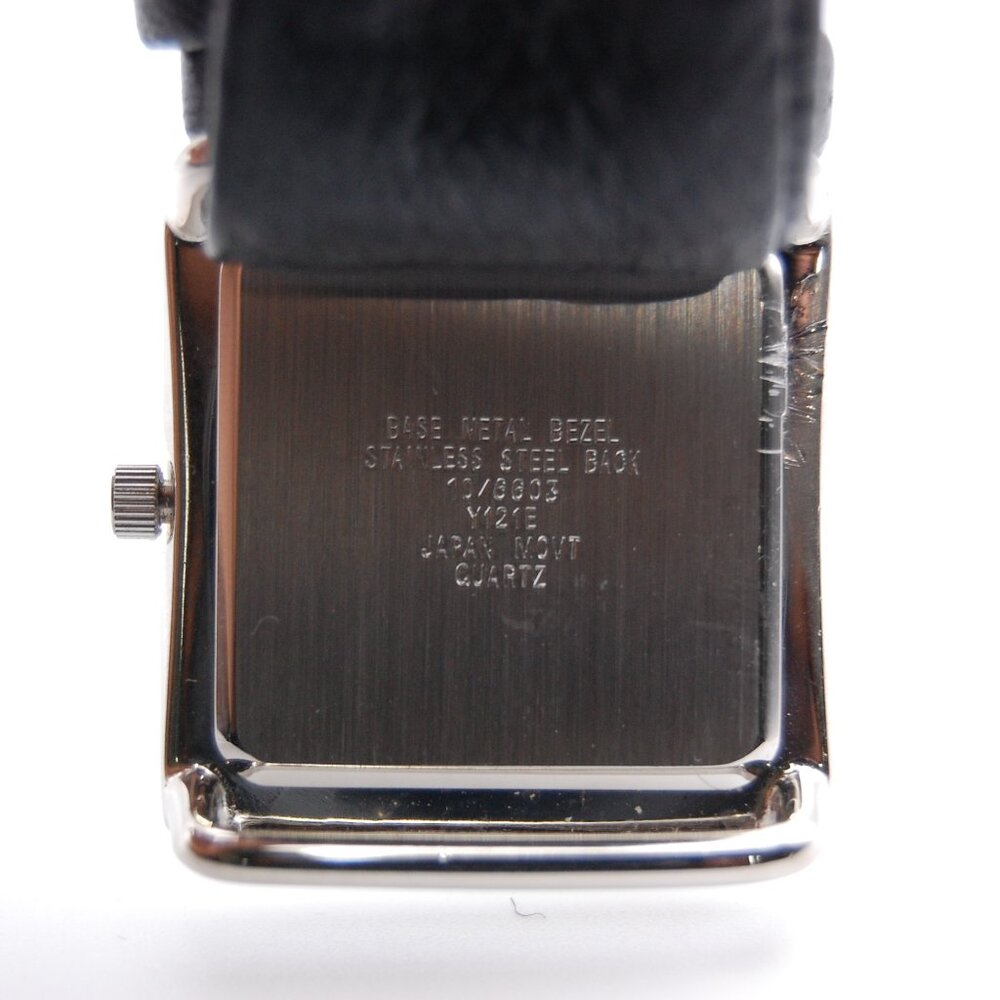 Anne Klein Silver Women's Quartz Watch w/ Black Leather Strap 10/6603 - Picture 5 of 5